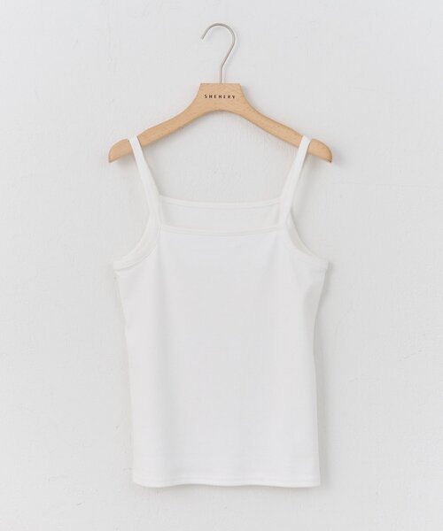 ZOE ホワイト キャミソール MIZOE-BLT サイズS キャミソール レディーストップス 白黒[品番：AGCW0003165