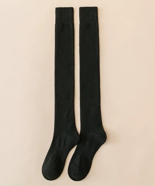 ampm（エーエムピーエム）の「あったか秋冬ニーハイソックス（ソックス/靴下・レディース・グレー/ブラウン/ブラック・FREE）」の15枚目の写真