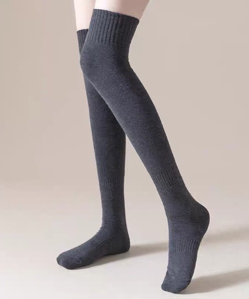 ampm（エーエムピーエム）の「あったか秋冬ニーハイソックス（ソックス/靴下・レディース・グレー/ブラウン/ブラック・FREE）」の20枚目の写真