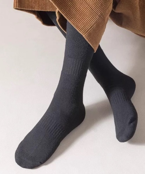ampm（エーエムピーエム）の「あったか秋冬ニーハイソックス（ソックス/靴下・レディース・グレー/ブラウン/ブラック・FREE）」の8枚目の写真