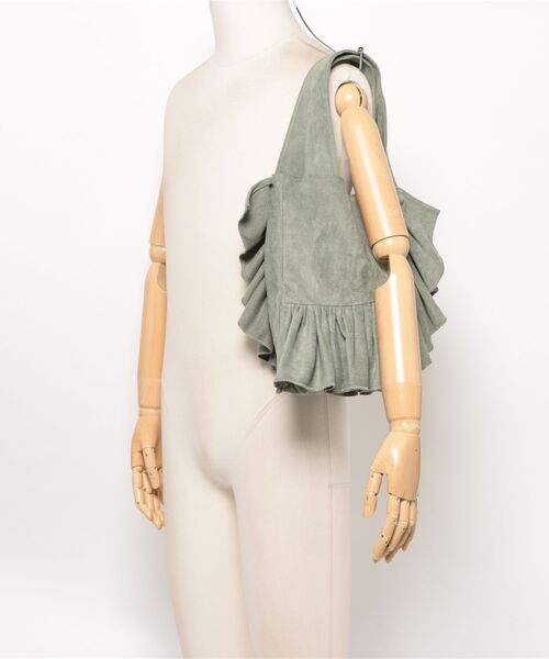 セール】フリルトートバッグ（ショルダーバッグ）｜NICOLE white