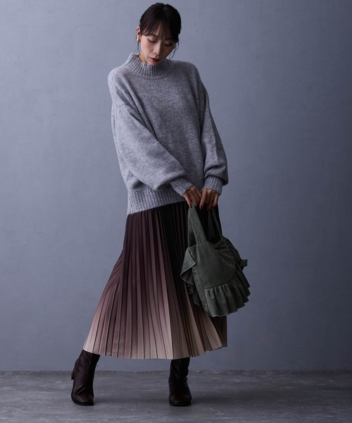 NICOLE white（ニコルホワイト）の「フリルトートバッグ（ショルダーバッグ・レディース・チャコール/ベージュ/ミント・FREE）」の15枚目の写真