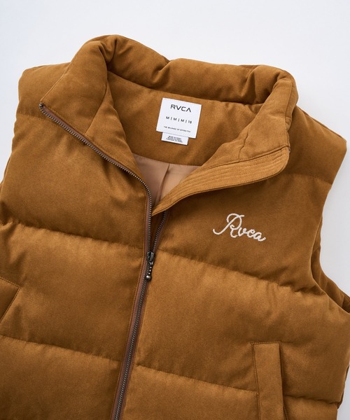 RVCA(ルーカ)の「RVCA レディース DEVON SUEDET PUFFER VEST ベスト 【2025年秋冬モデル】 @autumn/ルーカエコスエード中綿ベスト(ベスト・レディース・ブラック/ブラウン系その他・MEDIUM/SMALL/LARGE)」の14枚目の写真