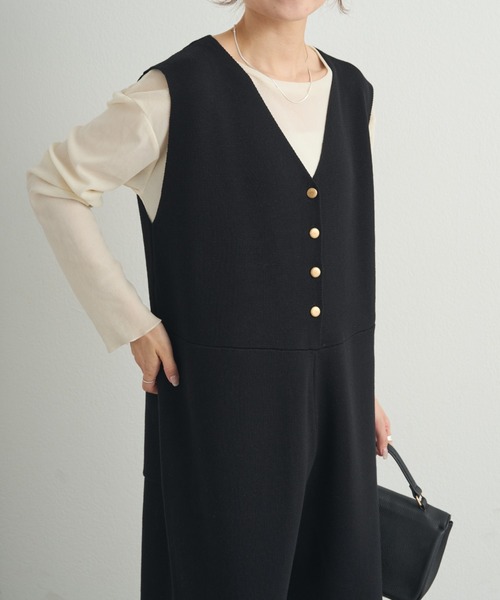 セットアップ対応】ニットサロペット（サロペット/オーバーオール