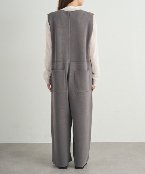 PUAL CE CIN（ピュアルセシン）の「【セットアップ対応】ニットサロペット（サロペット/オーバーオール・レディース・ブラック/グレー・FREE）」の13枚目の写真