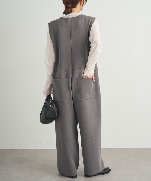 PUAL CE CIN（ピュアルセシン）の「【セットアップ対応】ニットサロペット（サロペット/オーバーオール・レディース・ブラック/グレー・FREE）」の16枚目の写真