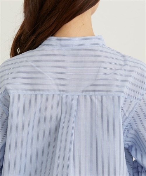 nissen（ニッセン）の「ワイドカフスオーバーサイズシャツ（シャツ/ブラウス・レディース・ブルー/グリーン/ブラウン・M/L/LL）」の17枚目の写真