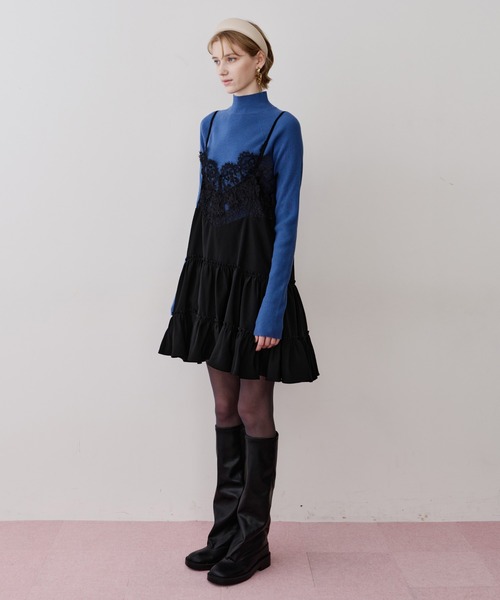 モチーフレースAラインキャミチュニック（ワンピース）｜LA BELLE