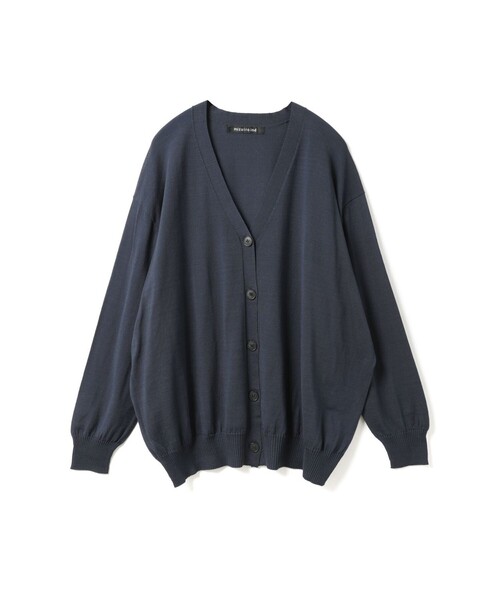 mizuiroind（ミズイロインド）の「mizuiro ind Vネックワイドカーディガン（カーディガン/ボレロ・レディース・ブラック/アイボリー/ネイビー/パープル・FREE）」の3枚目の写真