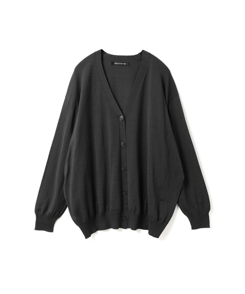 mizuiroind（ミズイロインド）の「mizuiro ind Vネックワイドカーディガン（カーディガン/ボレロ・レディース・ブラック/アイボリー/ネイビー/パープル・FREE）」の2枚目の写真