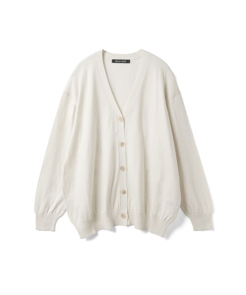 mizuiroind（ミズイロインド）の「mizuiro ind Vネックワイドカーディガン（カーディガン/ボレロ・レディース・ブラック/アイボリー/ネイビー/パープル・FREE）」の21枚目の写真