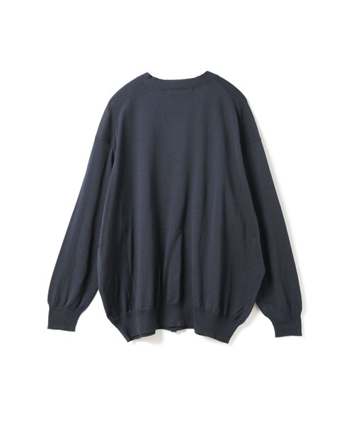 mizuiroind（ミズイロインド）の「mizuiro ind Vネックワイドカーディガン（カーディガン/ボレロ・レディース・ブラック/アイボリー/ネイビー/パープル・FREE）」の19枚目の写真