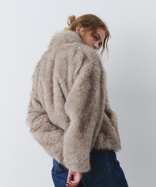 ダブルジップファージャケット（その他アウター）｜bita.（ビタ）の