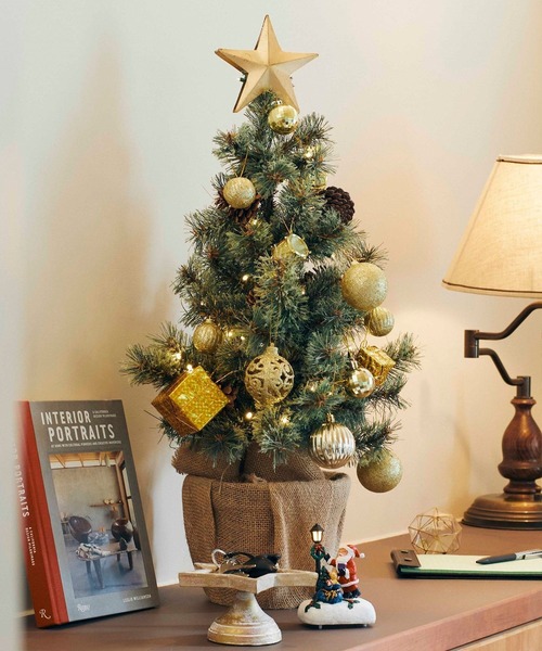 2025Xmas】LED付きクリスマスツリー70cm（インテリア雑貨）｜niko and