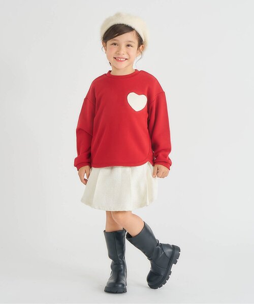 apres les cours（アプレレクール）の「パールシャギーベレー（ハンチング/ベレー帽・キッズ・グレー/アイボリー・54/58）」の5枚目の写真