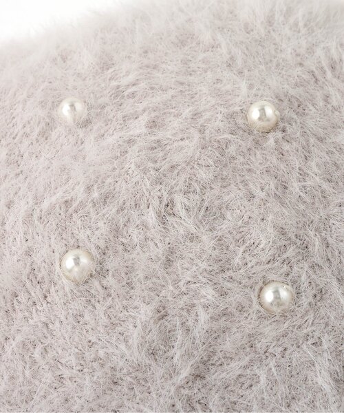 apres les cours（アプレレクール）の「パールシャギーベレー（ハンチング/ベレー帽・キッズ・グレー/アイボリー・54/58）」の14枚目の写真