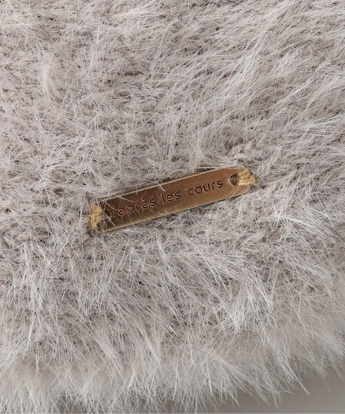 apres les cours（アプレレクール）の「パールシャギーベレー（ハンチング/ベレー帽・キッズ・グレー/アイボリー・54/58）」の15枚目の写真