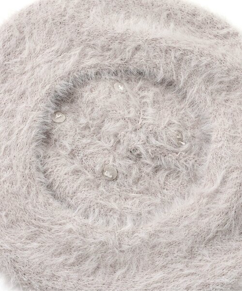 apres les cours（アプレレクール）の「パールシャギーベレー（ハンチング/ベレー帽・キッズ・グレー/アイボリー・54/58）」の16枚目の写真