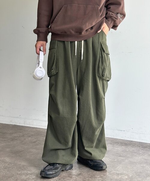 CPCM（シーピーシーエム）の「M-47イージーカーゴパンツ（カーゴパンツ・メンズ・チャコールグレー/ブラック/カーキ/ブラウン・MEDIUM/LARGE）」の4枚目の写真