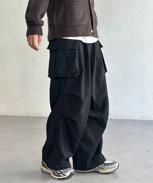 CPCM（シーピーシーエム）の「M-47イージーカーゴパンツ（カーゴパンツ・メンズ・チャコールグレー/ブラック/カーキ/ブラウン・MEDIUM/LARGE）」の2枚目の写真