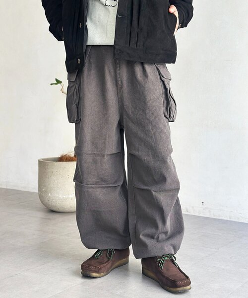 CPCM（シーピーシーエム）の「M-47イージーカーゴパンツ（カーゴパンツ・メンズ・チャコールグレー/ブラック/カーキ/ブラウン・MEDIUM/LARGE）」の14枚目の写真