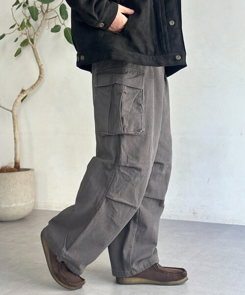 CPCM（シーピーシーエム）の「M-47イージーカーゴパンツ（カーゴパンツ・メンズ・チャコールグレー/ブラック/カーキ/ブラウン・MEDIUM/LARGE）」の18枚目の写真