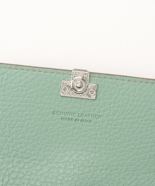 IACUCCI（イアクッチ）の「【バイカラー】アバ ウォレット CERVO（財布・レディース・グレイッシュベージュ/ネイビー/イエロー/レッド・FREE）」の7枚目の写真