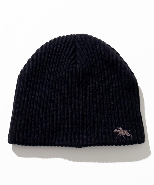 POLOCHAMPS(ポロチャンプス)の「【POLOCHAMPS/ポロチャンプス】リブニットビーニー(ニットキャップ/ビーニー・メンズ・ブラック/ネイビー/チャコールグレー・FREE)」の1枚目の写真