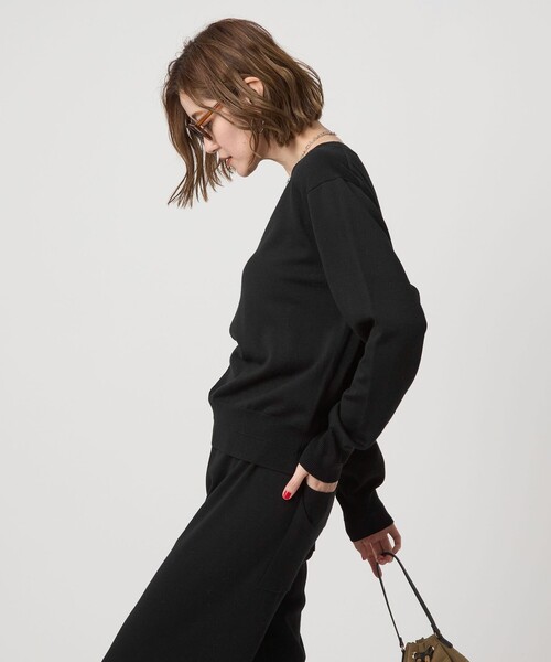 conte＞ハイゲージ クルーネックニット（ニット/セーター）｜conte