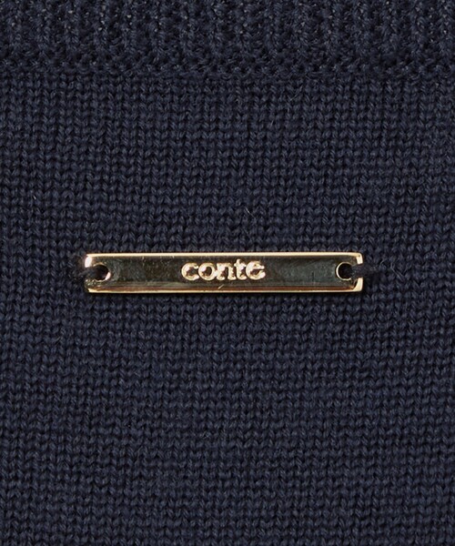 conte（コンテ）の「＜conte＞ハイゲージ  クルーネックニット（ニット/セーター・レディース・ブラック/ベージュ/ワイン/ネイビー・FREE）」の20枚目の写真