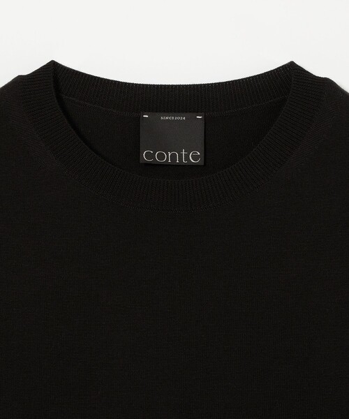 conte＞ハイゲージ クルーネックニット（ニット/セーター）｜conte