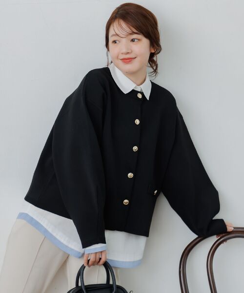 RETRO GIRL(レトロガール)の「金ボタンポリカーデ(カーディガン/ボレロ・レディース・レッド/ブラック/ナチュラル・FREE)」の18枚目の写真