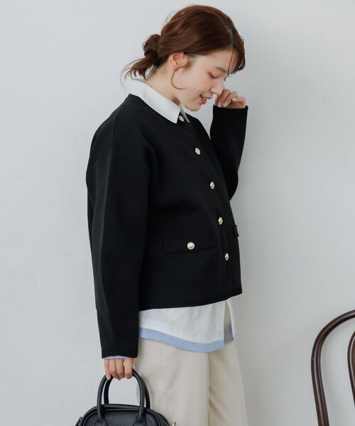 RETRO GIRL(レトロガール)の「金ボタンポリカーデ(カーディガン/ボレロ・レディース・レッド/ブラック/ナチュラル・FREE)」の19枚目の写真