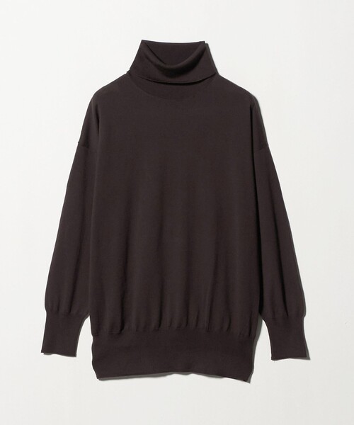 UNITED ARROWS（ユナイテッドアローズ）の「18G ウール タートルネック ニット ‐ウォッシャブル‐（ニット/セーター・レディース・オフホワイト/ブラック/ダークブラウン/ベージュ/ネイビー・FREE）」の22枚目の写真