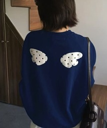 Nia（ニア）の「Nia(ニア)/【裏起毛】ドット柄　エンジェルフェザースウェット（スウェット）」