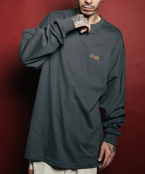 Subciety(サブサエティ)の「Amen L/S tee(Tシャツ/カットソー・メンズ・ブラック/スミクロ/ホワイト・SMALL/MEDIUM/LARGE/X-LARGE/XX-LARGE)」の3枚目の写真
