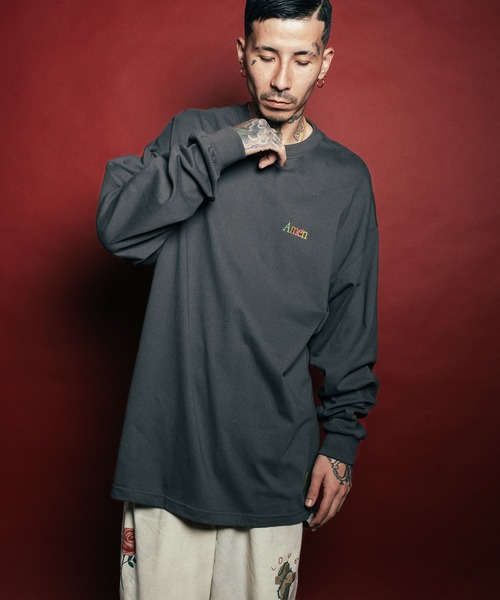 Subciety(サブサエティ)の「Amen L/S tee(Tシャツ/カットソー・メンズ・ブラック/スミクロ/ホワイト・SMALL/MEDIUM/LARGE/X-LARGE/XX-LARGE)」の8枚目の写真