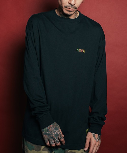 Subciety(サブサエティ)の「Amen L/S tee(Tシャツ/カットソー・メンズ・ブラック/スミクロ/ホワイト・SMALL/MEDIUM/LARGE/X-LARGE/XX-LARGE)」の7枚目の写真