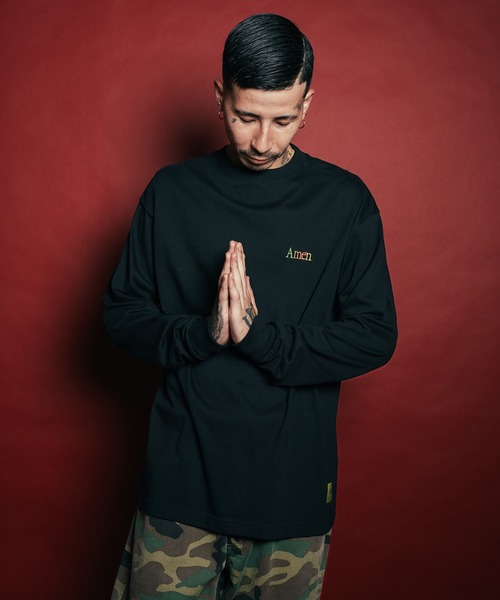 Subciety(サブサエティ)の「Amen L/S tee(Tシャツ/カットソー・メンズ・ブラック/スミクロ/ホワイト・SMALL/MEDIUM/LARGE/X-LARGE/XX-LARGE)」の6枚目の写真