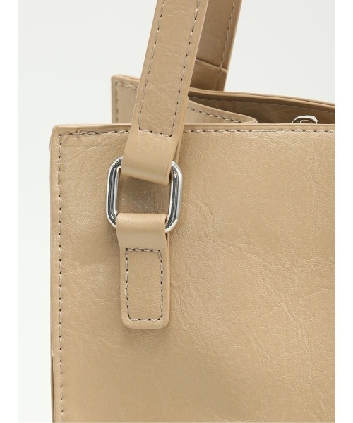 m.f.editorial（エムエフエディトリアル）の「【A4対応 鞄】m.f.エディトリアル レディース ソフト トートバッグ A4対応（トートバッグ・レディース・ベージュ/ブラック・FREE）」の9枚目の写真