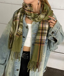 rire(リル)のチェック柄マフラー(ストール/ショール)