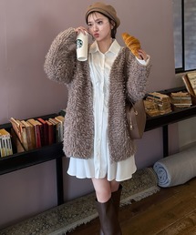 ROYAL PARTY | モコモコニットカーディガン(カーディガン/ボレロ)