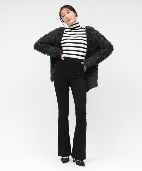 ROYAL PARTY（ロイヤルパーティー）の「モコモコニットカーディガン（カーディガン/ボレロ・レディース・グレー/ベージュ/オフホワイト・FREE）」の9枚目の写真