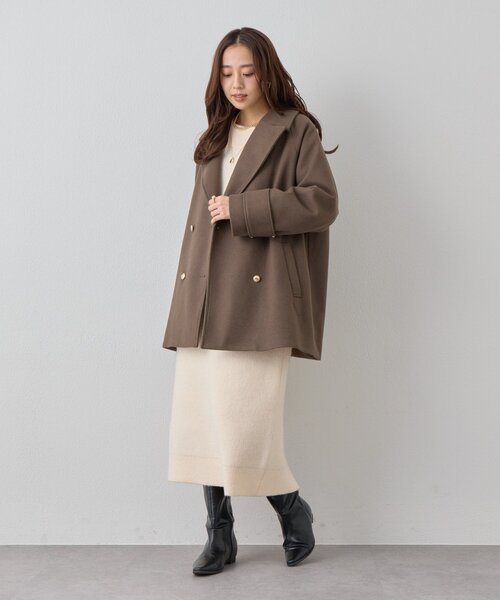 un dix cors(アンディコール)の「《大人可愛い主役級アイテム◎》2WAYボートネックリボンニットワンピ(ワンピース・レディース・グレー/ブラック/アイボリー・FREE)」の19枚目の写真