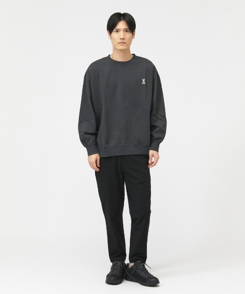 DOD（ディーオーディー）の「ディーオーディー DOD ウサロゴスウェット アウトドアカジュアル スウェットパーカー（パーカー・メンズ・ブルー/チャコールグレー・M/L/XL）」の3枚目の写真