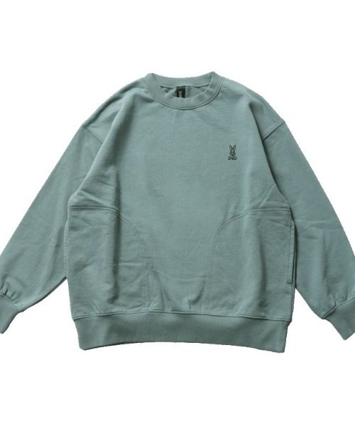 DOD（ディーオーディー）の「ディーオーディー DOD ウサロゴスウェット アウトドアカジュアル スウェットパーカー（パーカー・メンズ・ブルー/チャコールグレー・M/L/XL）」の15枚目の写真