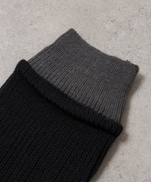 RAY CASSIN（レイカズン）の「配色レッグウォーマー（レッグウォーマー・レディース・アイボリー/ブラック系その他2/グレー系その他2・FREE）」の9枚目の写真