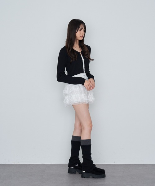 RAY CASSIN（レイカズン）の「配色レッグウォーマー（レッグウォーマー・レディース・アイボリー/ブラック系その他2/グレー系その他2・FREE）」の20枚目の写真