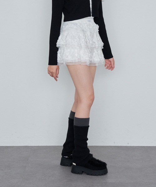 RAY CASSIN（レイカズン）の「配色レッグウォーマー（レッグウォーマー・レディース・アイボリー/ブラック系その他2/グレー系その他2・FREE）」の16枚目の写真