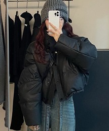 DEVICE（デバイス）の「PU ショート丈 ダウンジャケット（ダウンジャケット/コート）」